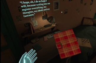 Screenshot aus der VR Anwendung Anne Frank House VR