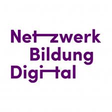 Logo Netzwerk Bildung Digital – Lila Schriftzug auf weißem Grund