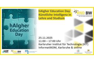 Teaserbild zum hAIgher Education Day: Künstliche Intelligenz in Lehre und Studium