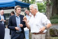 Dr. Dennis Dietz mit Prof. Dr. Karl-Heinz Dammer im Gespräch